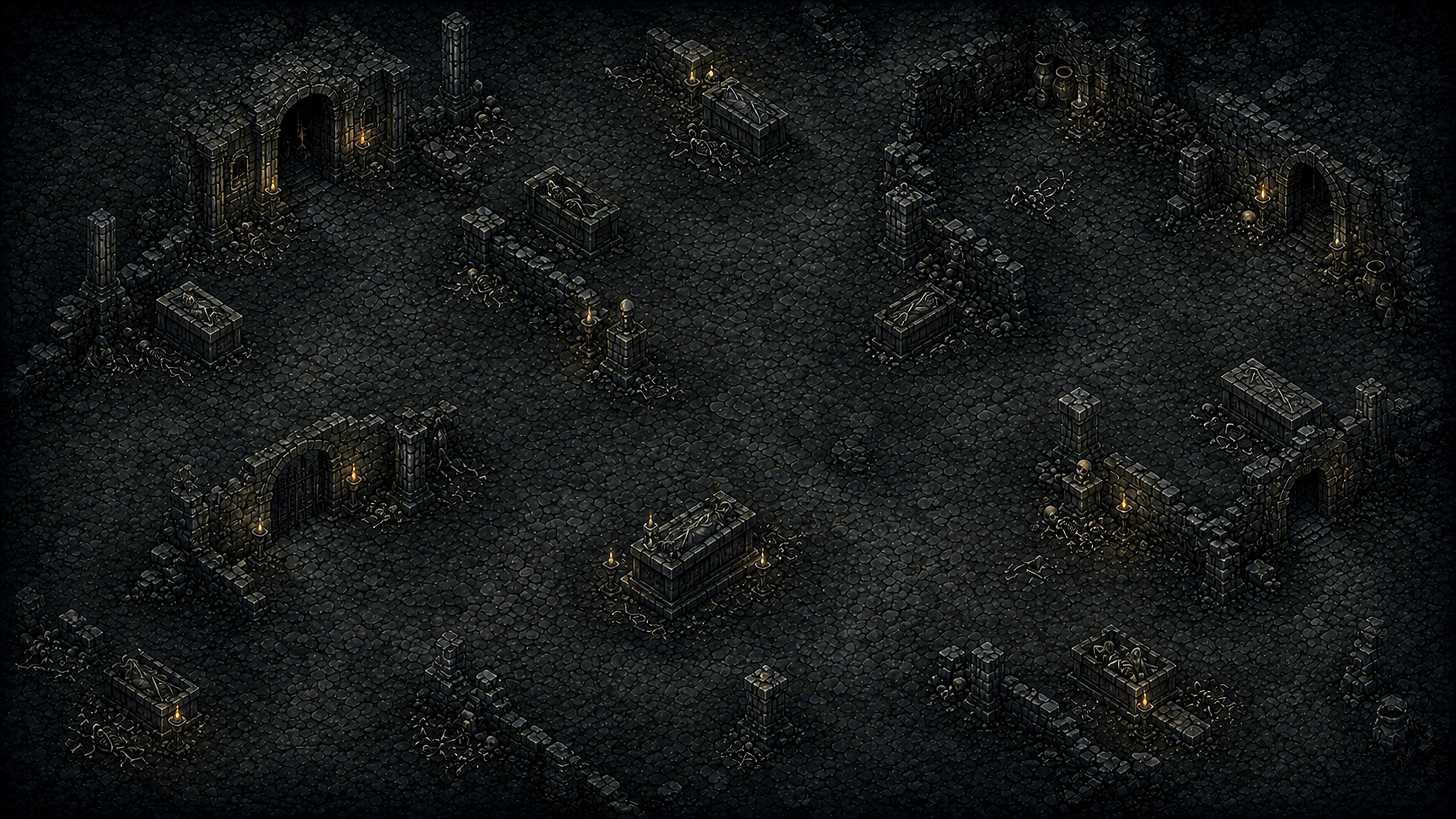 Moonlit Hunt Catacombs map