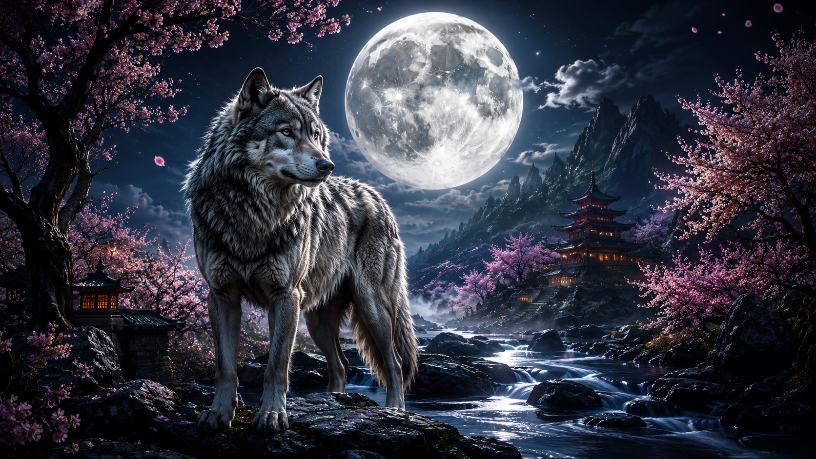 Moonlit Hunt main menu preview