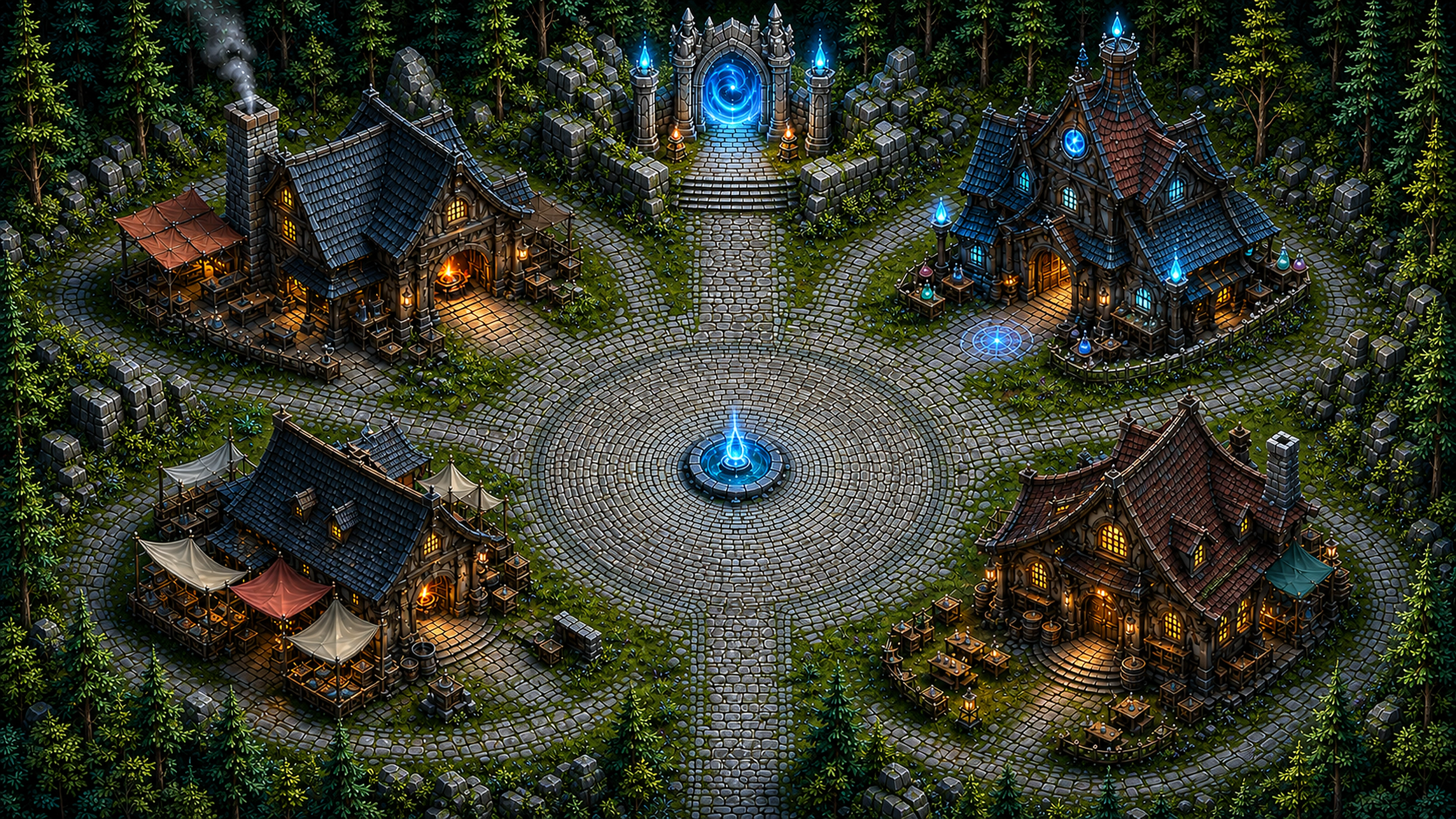 Moonwell Crossing town map preview